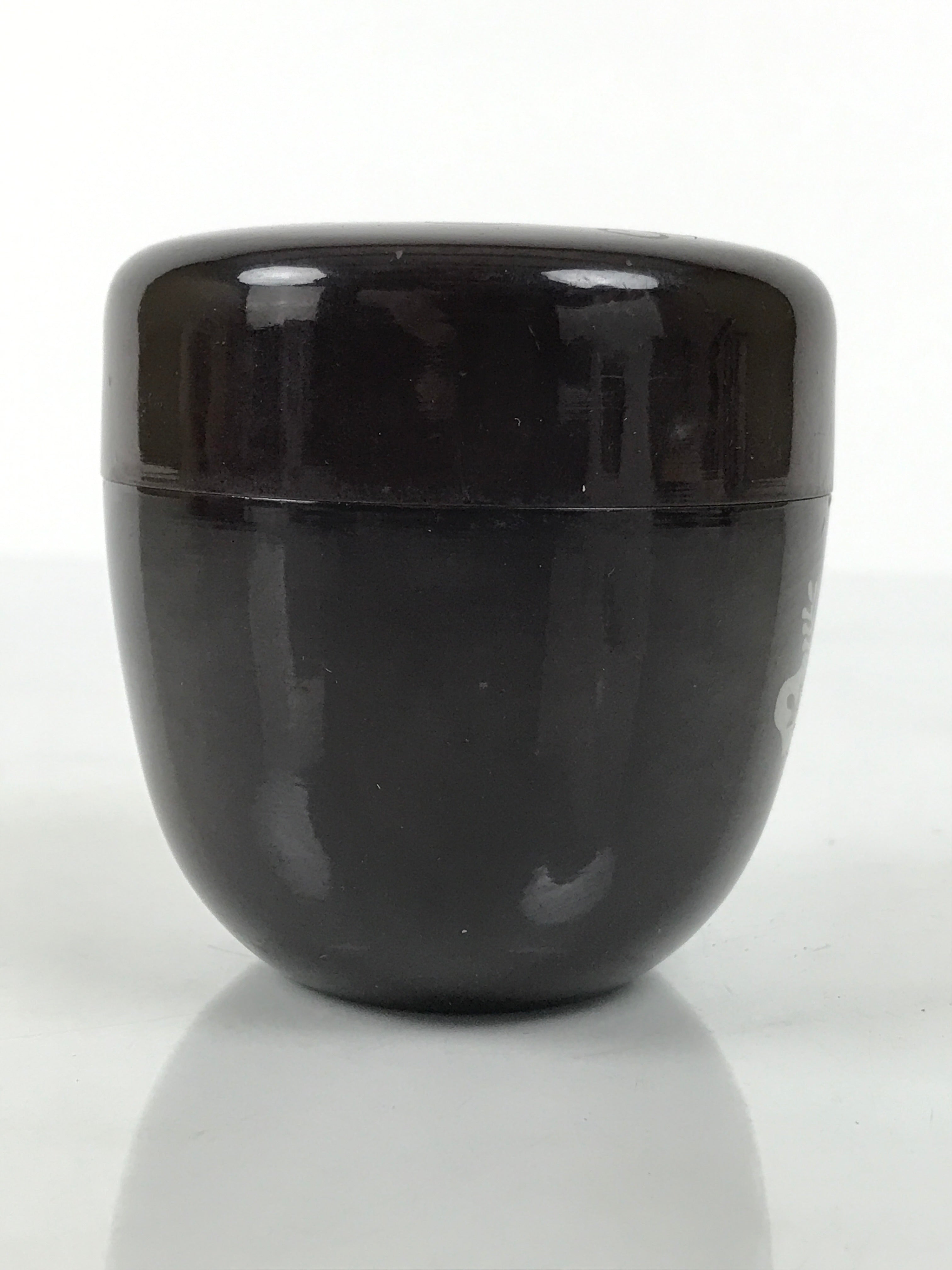 Japanese Resin Lacquer Replica Matcha Tea Caddy Natsume Sado Brown Floral TG197-KT - Tea Ceremony-chidorivintage.com