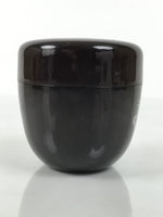 Japanese Resin Lacquer Replica Matcha Tea Caddy Natsume Sado Brown Floral TG197-KT - Tea Ceremony-chidorivintage.com