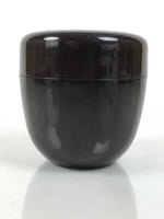 Japanese Resin Lacquer Replica Matcha Tea Caddy Natsume Sado Brown Floral TG197-KT - Tea Ceremony-chidorivintage.com