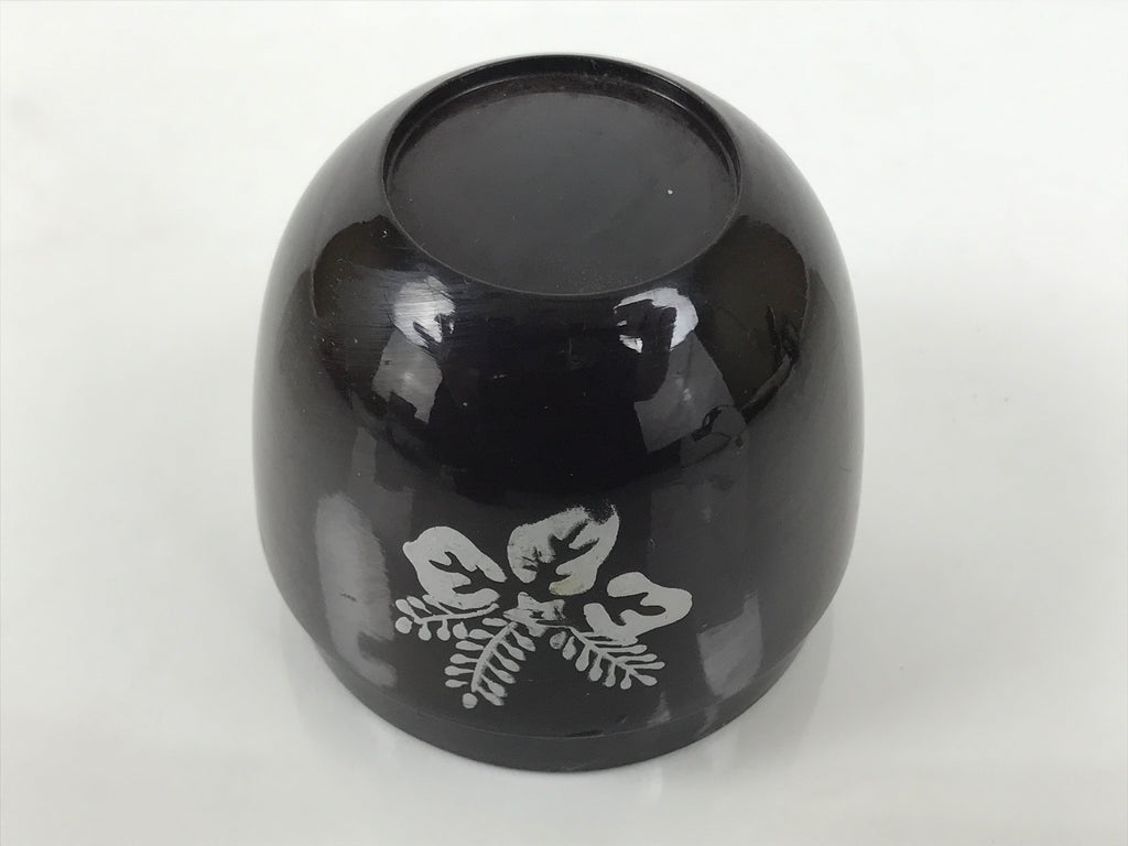 Japanese Resin Lacquer Replica Matcha Tea Caddy Natsume Sado Brown Floral TG197-KT - Tea Ceremony-chidorivintage.com