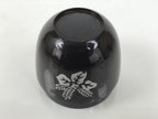 Japanese Resin Lacquer Replica Matcha Tea Caddy Natsume Sado Brown Floral TG197-KT - Tea Ceremony-chidorivintage.com