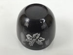 Japanese Resin Lacquer Replica Matcha Tea Caddy Natsume Sado Brown Floral TG197-KT - Tea Ceremony-chidorivintage.com