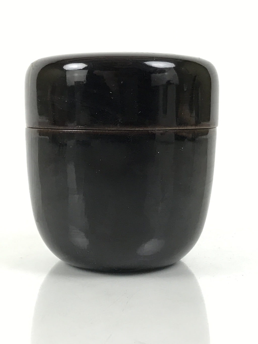 Japanese Wooden Lacquer Matcha Tea Caddy Natsume Sado Makie Black Floral TG198-KT - Tea Ceremony-chidorivintage.com