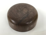 Japanese Wooden Lidded Matcha Tea Caddy Vtg Natsume Sado Utensil Brown TG199-KT - Tea Ceremony-chidorivintage.com