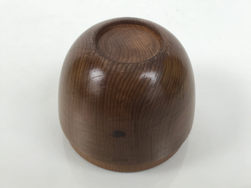 Japanese Wooden Lidded Matcha Tea Caddy Vtg Natsume Sado Utensil Brown TG199-KT - Tea Ceremony-chidorivintage.com