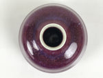 Japanese Porcelain Matcha Tea Container Vtg Chaire Natsume Sado Purple TG201-KT - Tea Ceremony-chidorivintage.com