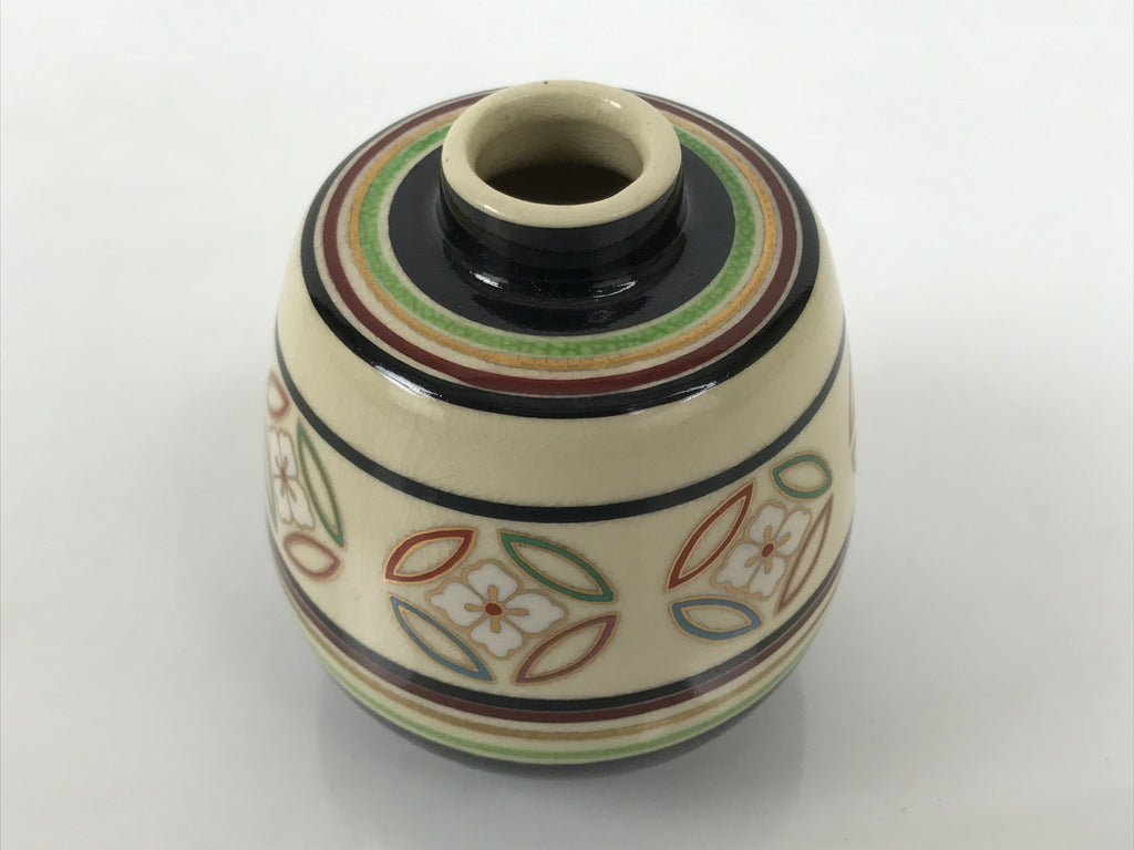 Japanese Kyo Ware Porcelain Matcha Tea Container Vtg Chaire Sado Shippo TG202-KT - Tea Ceremony-chidorivintage.com