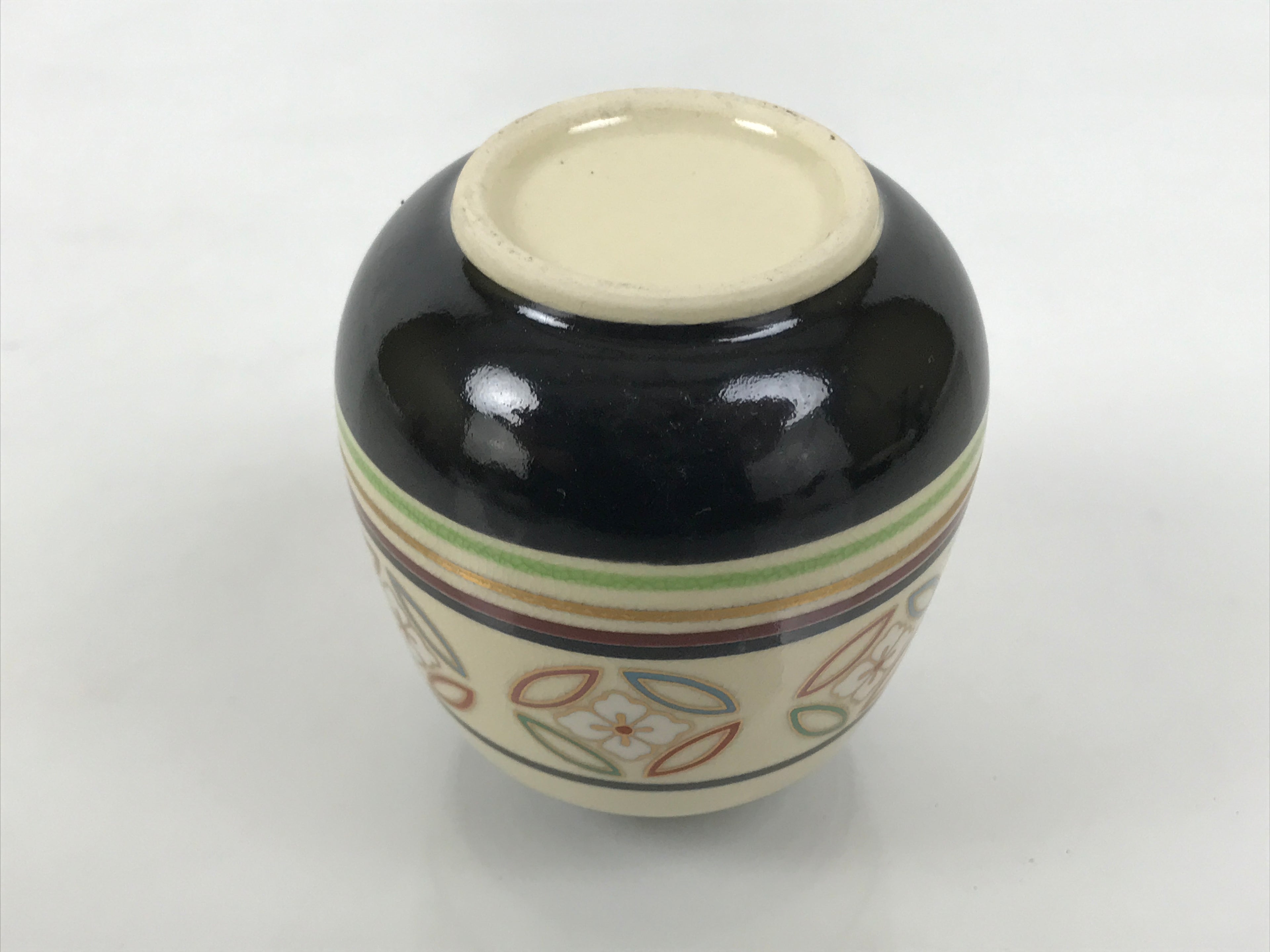 Japanese Kyo Ware Porcelain Matcha Tea Container Vtg Chaire Sado Shippo TG202-KT - Tea Ceremony-chidorivintage.com