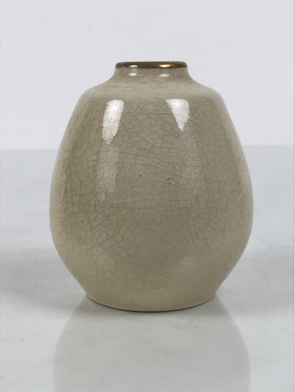 Japanese Satsuma Porcelain Matcha Tea Container Vtg Chaire Sado Floral TG203-KT - Tea Ceremony-chidorivintage.com