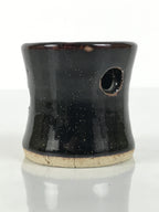 Japanese Ceramic Tea Ceremony Kettle Lid Ladle Rest Vtg Futaoki Sado Black TG204-KT - Tea Ceremony-chidorivintage.com