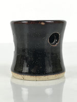 Japanese Ceramic Tea Ceremony Kettle Lid Ladle Rest Vtg Futaoki Sado Black TG204-KT - Tea Ceremony-chidorivintage.com