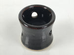Japanese Ceramic Tea Ceremony Kettle Lid Ladle Rest Vtg Futaoki Sado Black TG204-KT - Tea Ceremony-chidorivintage.com