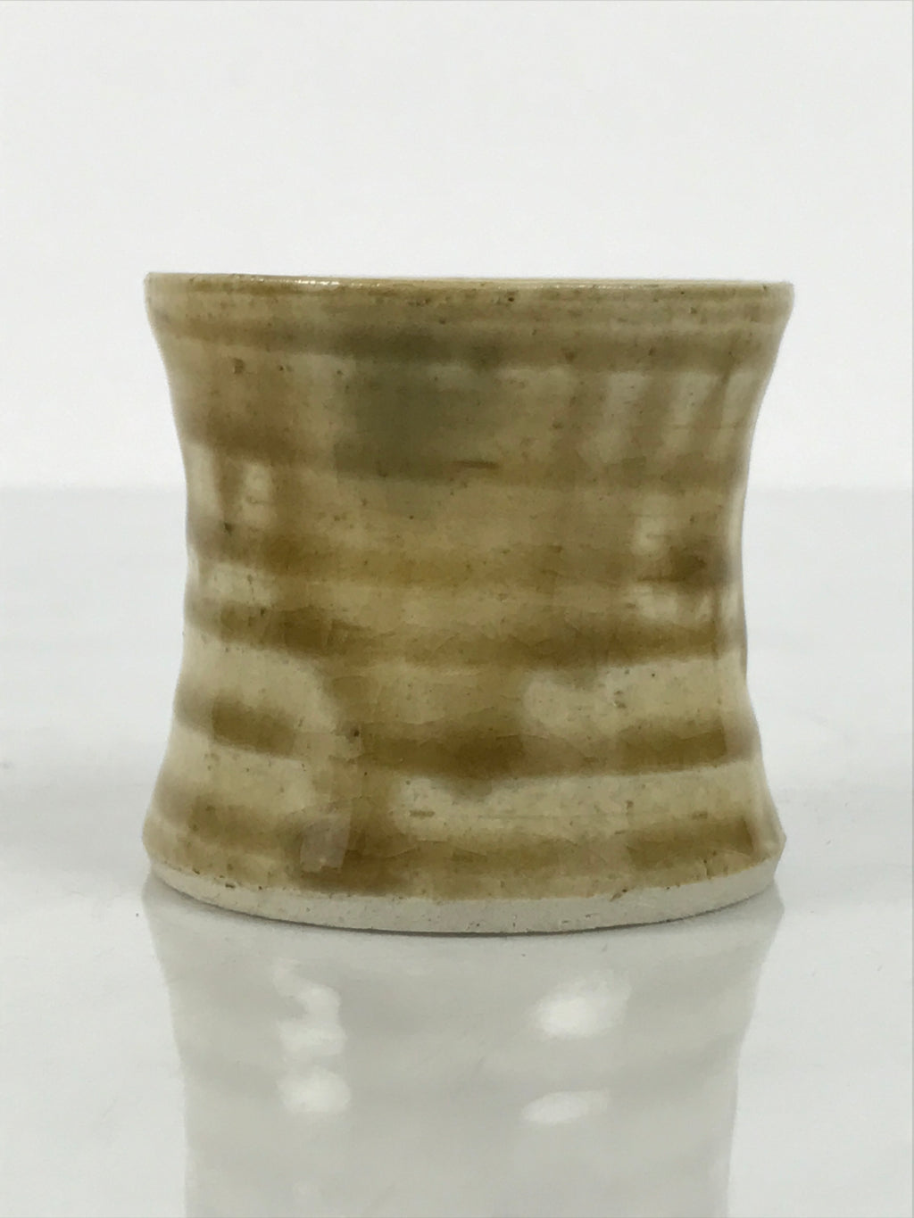 Japanese Ki-Seto Ceramic Tea Ceremony Kettle Lid Ladle Rest Futaoki Sado TG205-KT - Tea Ceremony-chidorivintage.com