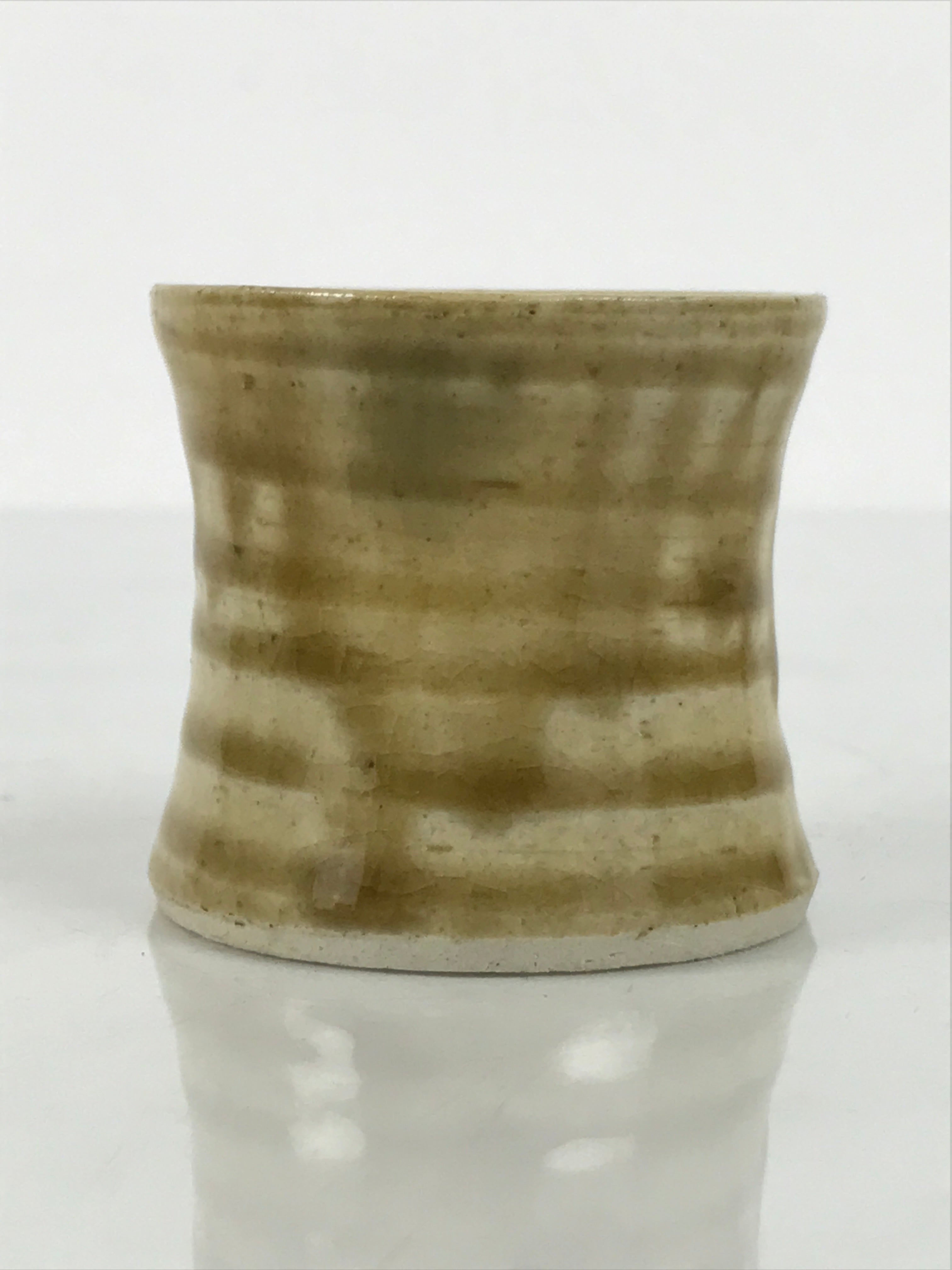 Japanese Ki-Seto Ceramic Tea Ceremony Kettle Lid Ladle Rest Futaoki Sado TG205-KT - Tea Ceremony-chidorivintage.com