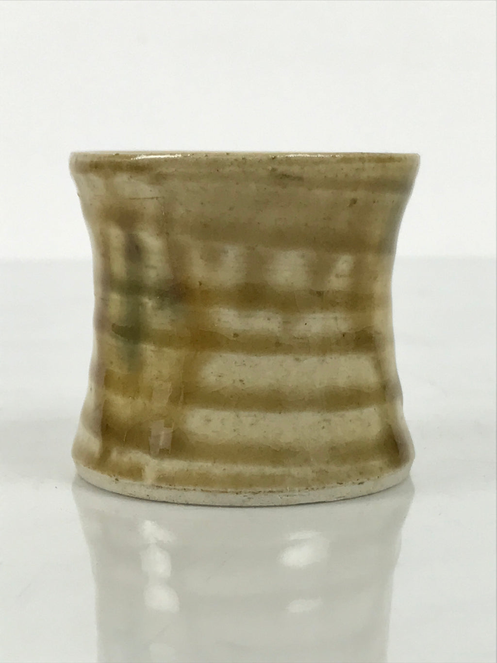 Japanese Ki-Seto Ceramic Tea Ceremony Kettle Lid Ladle Rest Futaoki Sado TG205-KT - Tea Ceremony-chidorivintage.com