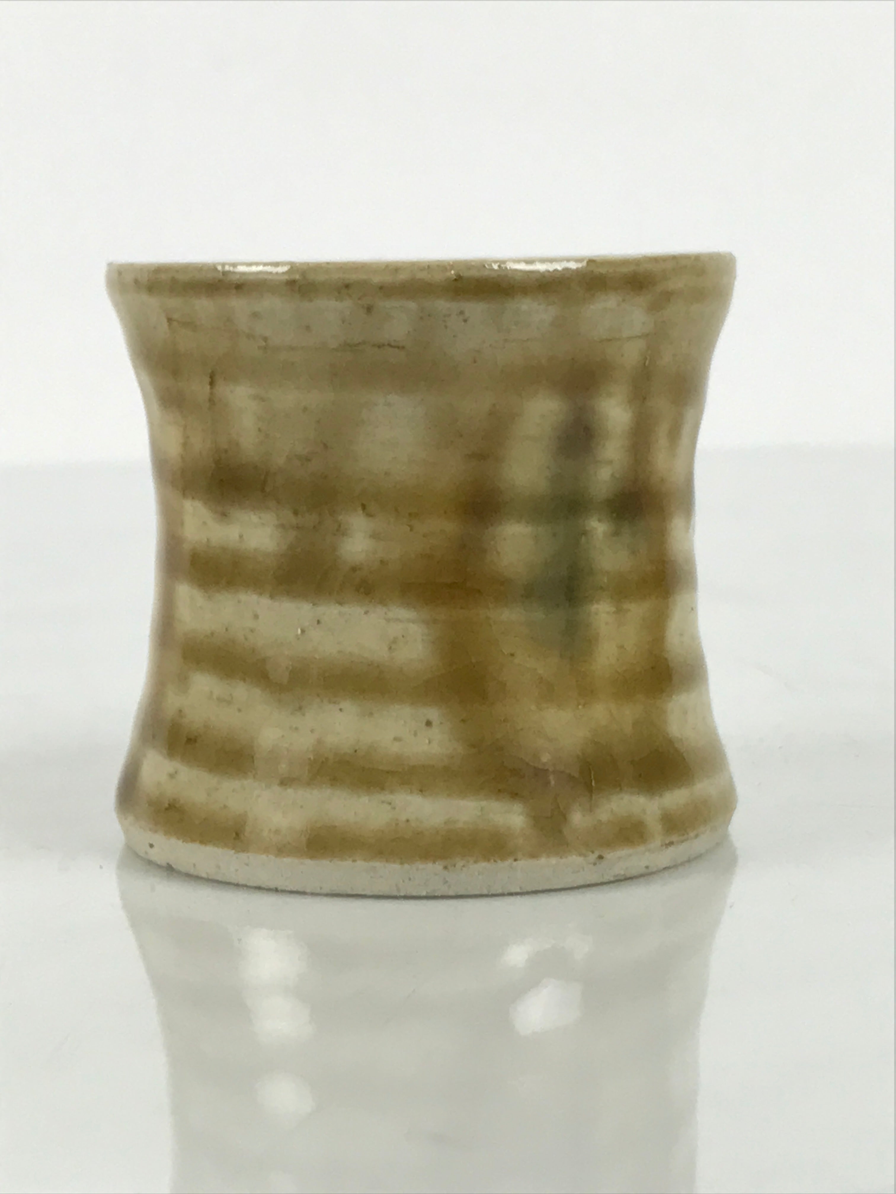 Japanese Ki-Seto Ceramic Tea Ceremony Kettle Lid Ladle Rest Futaoki Sado TG205-KT - Tea Ceremony-chidorivintage.com