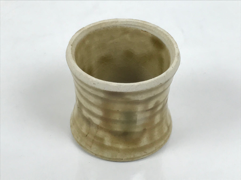 Japanese Ki-Seto Ceramic Tea Ceremony Kettle Lid Ladle Rest Futaoki Sado TG205-KT - Tea Ceremony-chidorivintage.com