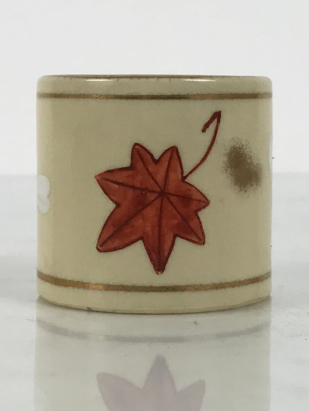 Japanese Kyo Porcelain Tea Ceremony Kettle Lid Ladle Rest Vg Futaoki Sado TG206-KT - Tea Ceremony-chidorivintage.com
