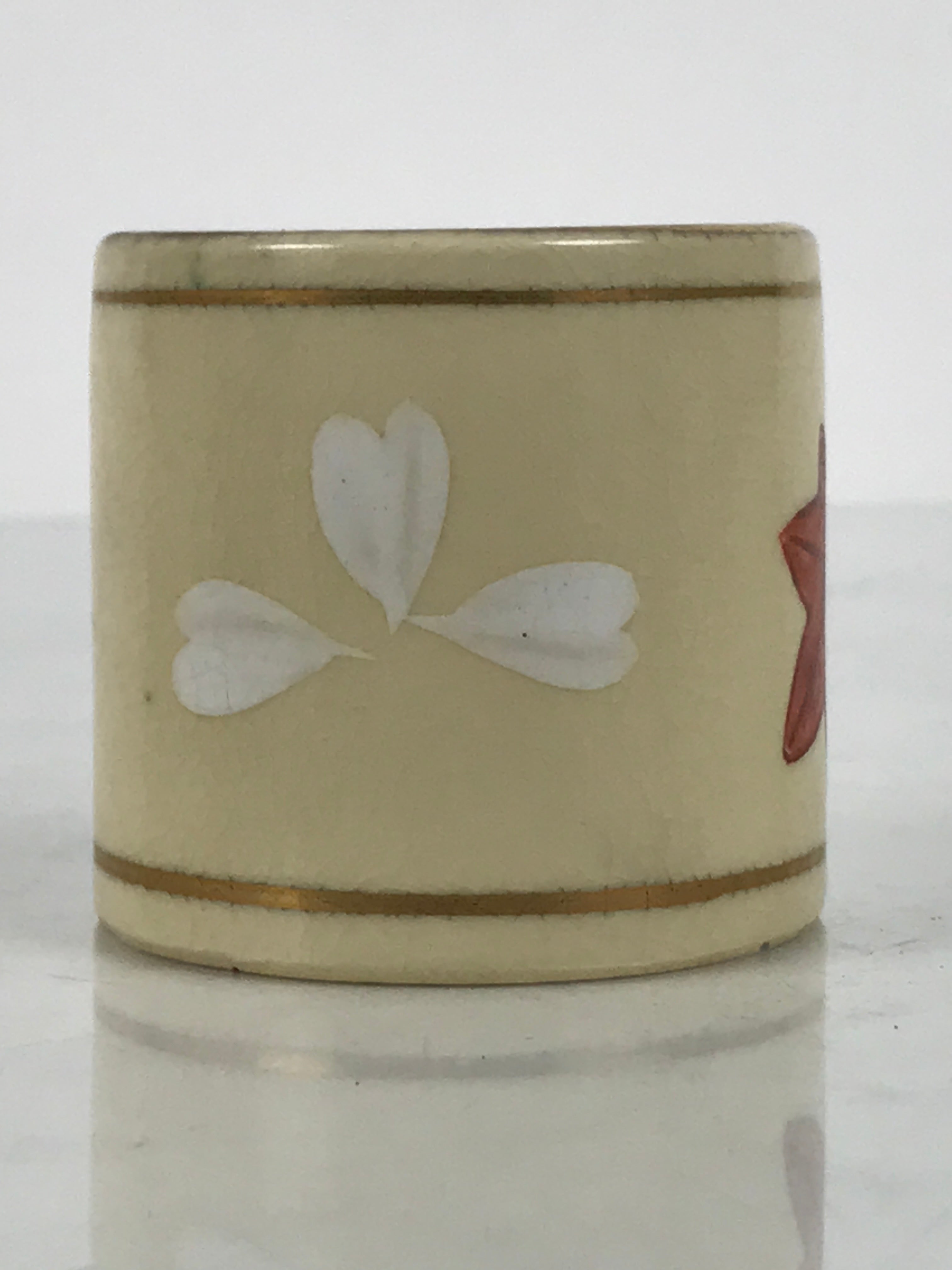 Japanese Kyo Porcelain Tea Ceremony Kettle Lid Ladle Rest Vg Futaoki Sado TG206-KT - Tea Ceremony-chidorivintage.com