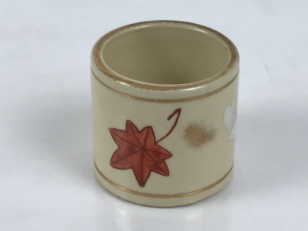 Japanese Kyo Porcelain Tea Ceremony Kettle Lid Ladle Rest Vg Futaoki Sado TG206-KT - Tea Ceremony-chidorivintage.com