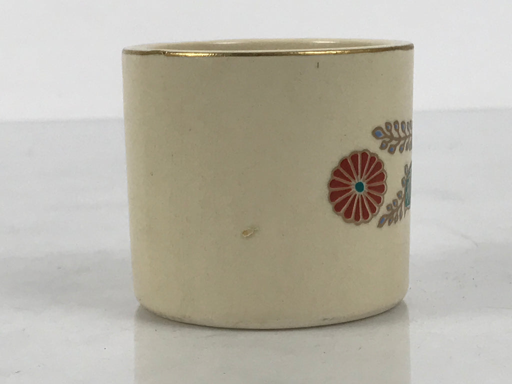 Japanese Kyo Porcelain Tea Ceremony Kettle Lid Ladle Rest Vg Futaoki Sado TG207-KT - Tea Ceremony-chidorivintage.com