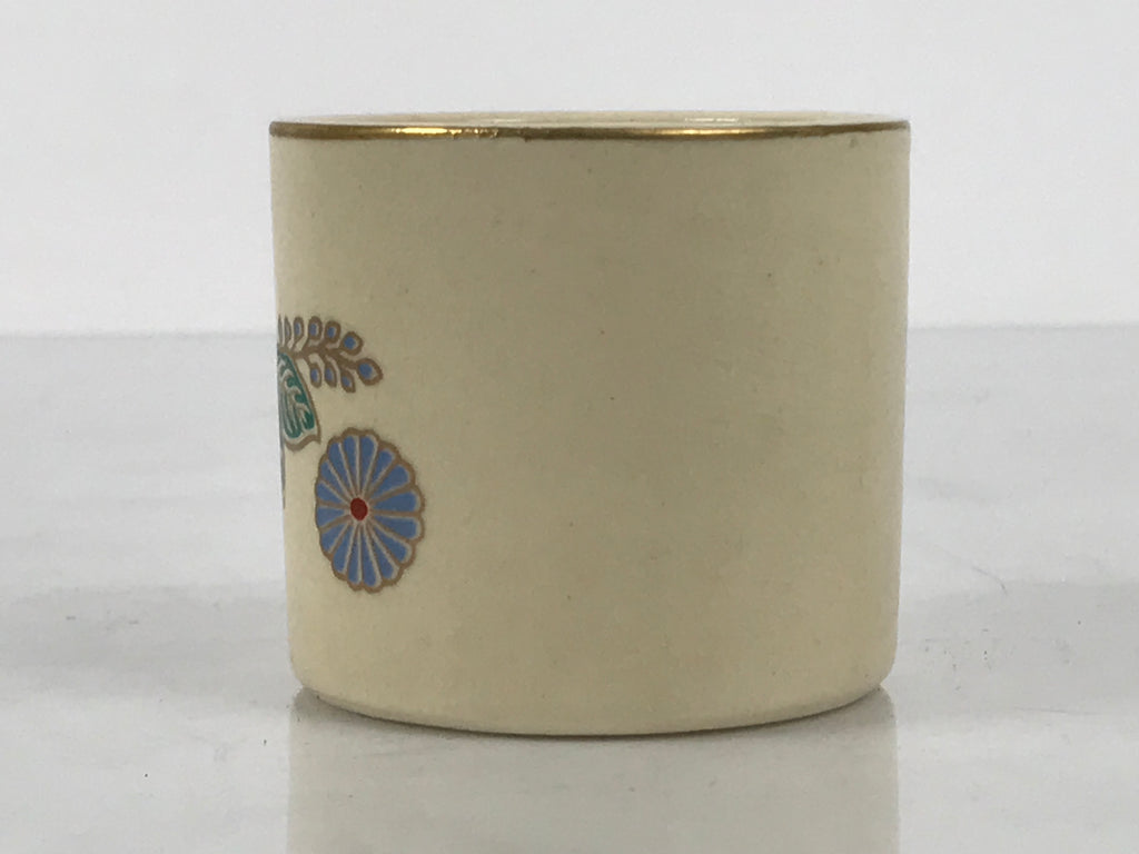 Japanese Kyo Porcelain Tea Ceremony Kettle Lid Ladle Rest Vg Futaoki Sado TG207-KT - Tea Ceremony-chidorivintage.com