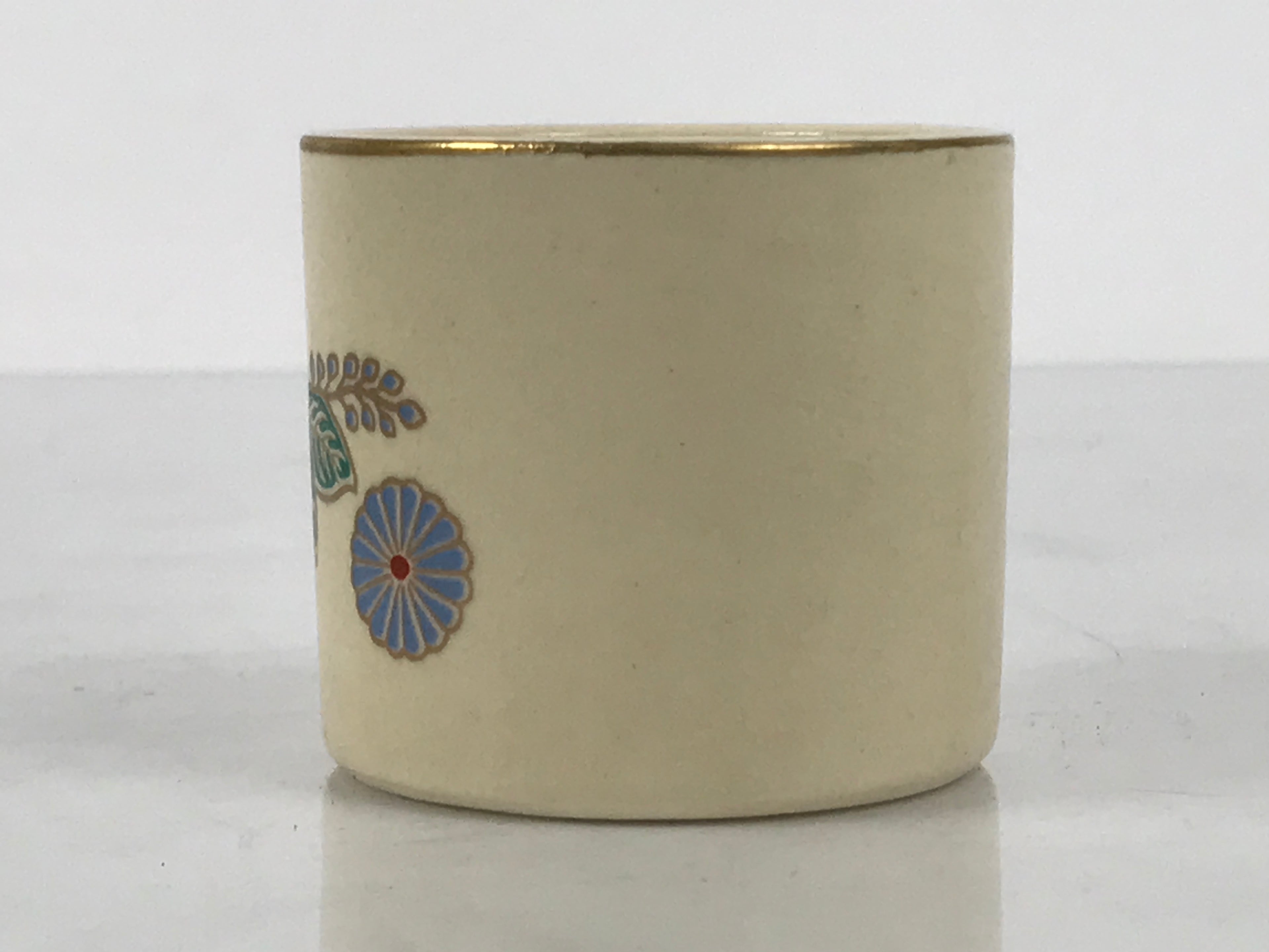 Japanese Kyo Porcelain Tea Ceremony Kettle Lid Ladle Rest Vg Futaoki Sado TG207-KT - Tea Ceremony-chidorivintage.com