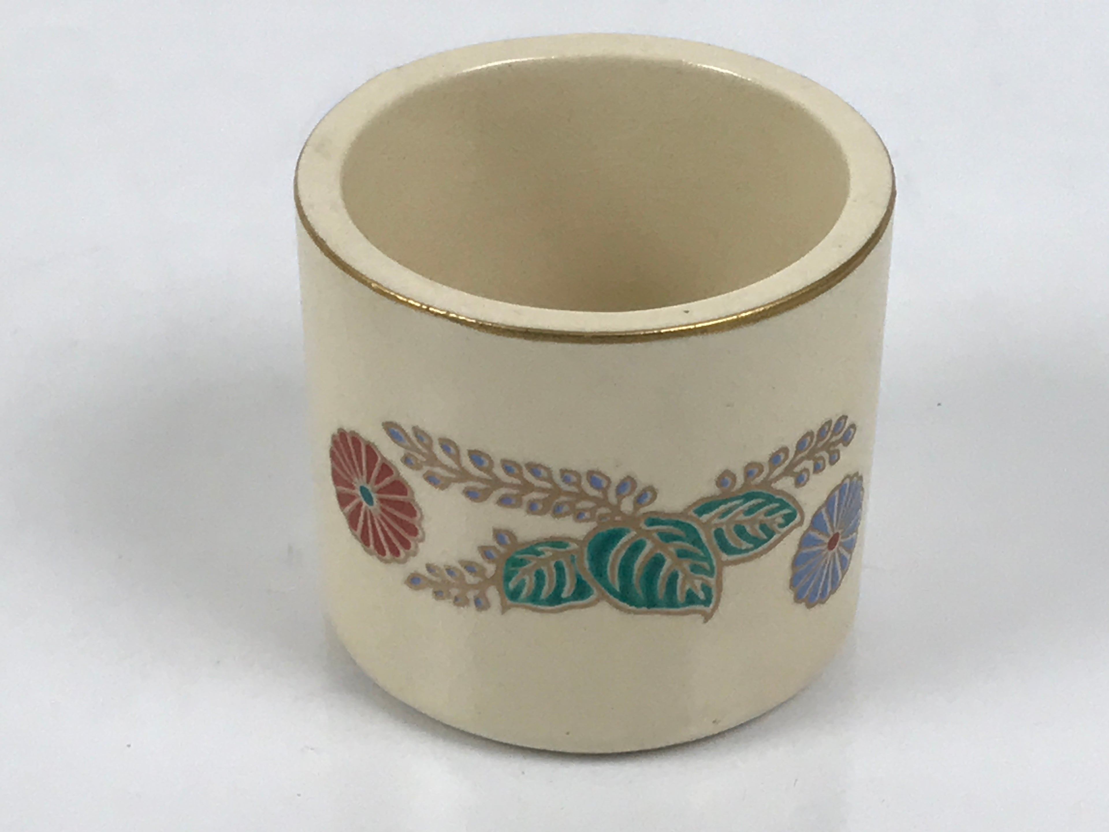 Japanese Kyo Porcelain Tea Ceremony Kettle Lid Ladle Rest Vg Futaoki Sado TG207-KT - Tea Ceremony-chidorivintage.com