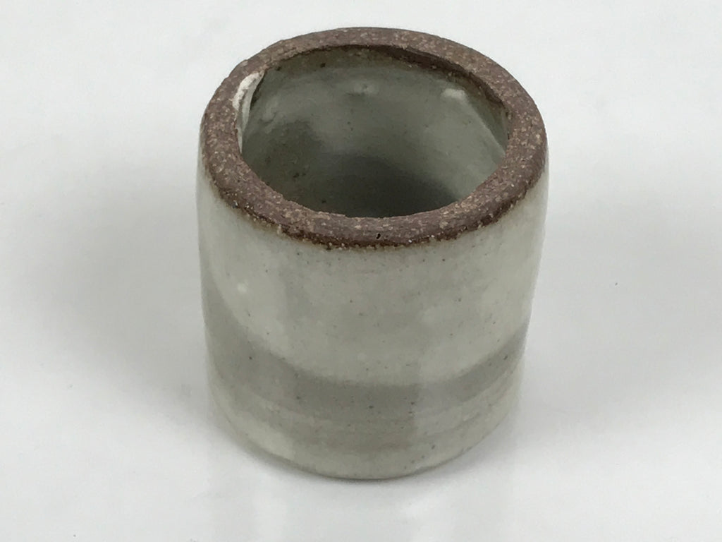 Japanese Ceramic Tea Ceremony Kettle Lid Ladle Rest Vtg Futaoki Sado Gray TG208-KT - Tea Ceremony-chidorivintage.com