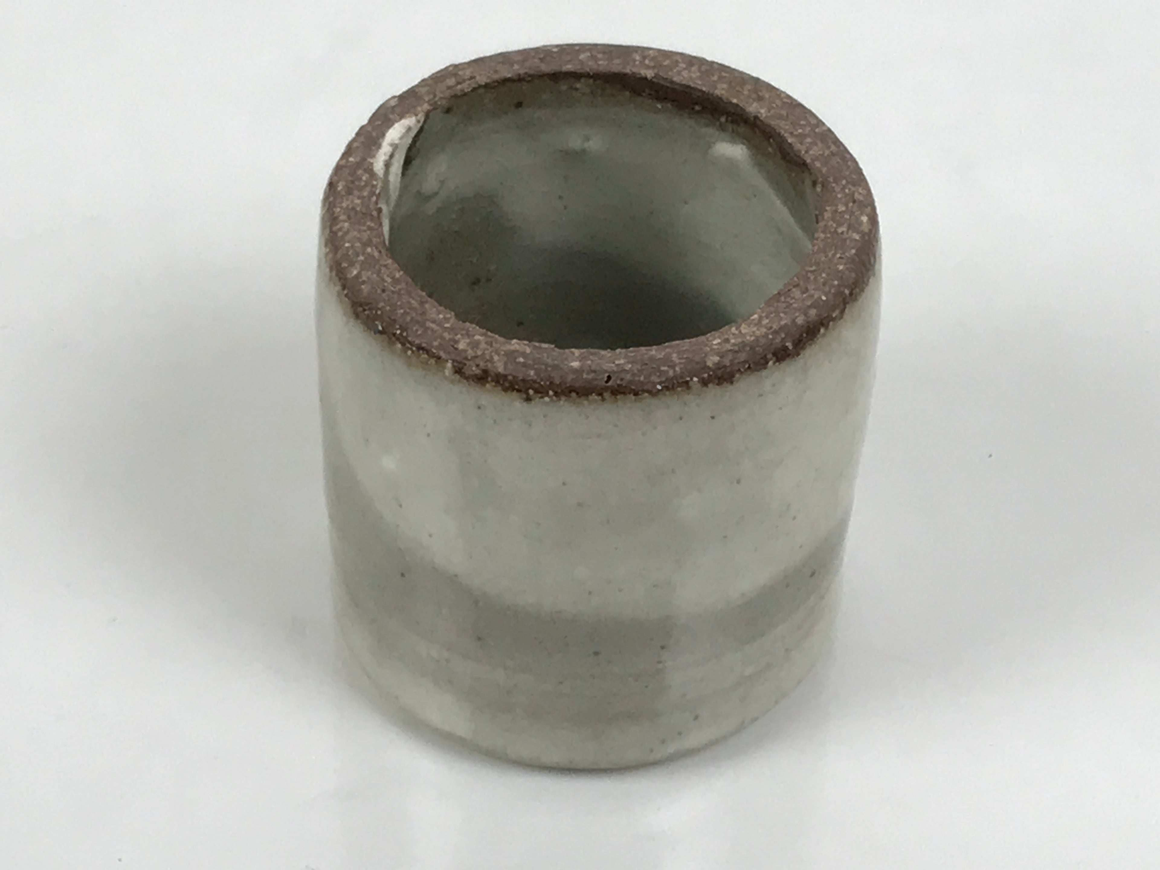 Japanese Ceramic Tea Ceremony Kettle Lid Ladle Rest Vtg Futaoki Sado Gray TG208-KT - Tea Ceremony-chidorivintage.com
