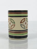 Japanese Kyo Porcelain Tea Ceremony Cloth Holder Chakinzutsu Sado Shippo TG209-KT - Tea Ceremony-chidorivintage.com