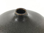 Japanese Ceramic Flower Vase Vtg Ikebana Kabin Round Ball Green Dark Brown FK241-KT - Vase-chidorivintage.com