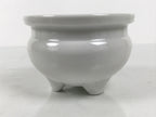 Japanese Buddhist Altar Porcelain Incense Burner Koro Vtg Simple White BA928-OT - Buddhist-chidorivintage.com
