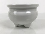 Japanese Buddhist Altar Porcelain Incense Burner Koro Vtg Simple White BA928-OT - Buddhist-chidorivintage.com