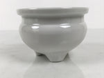 Japanese Buddhist Altar Porcelain Incense Burner Koro Vtg Simple White BA928-OT - Buddhist-chidorivintage.com