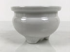 Japanese Buddhist Altar Porcelain Incense Burner Koro Vtg Simple White BA928-OT - Buddhist-chidorivintage.com