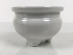 Japanese Buddhist Altar Porcelain Incense Burner Koro Vtg Simple White BA928-OT - Buddhist-chidorivintage.com