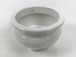 Japanese Buddhist Altar Porcelain Incense Burner Koro Vtg Simple White BA928-OT - Buddhist-chidorivintage.com