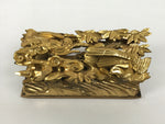 Japanese Buddhist Altar Carved Wood Vtg Butsudan Spare Part Ho-oh Bird Gold BP36-OT - Buddhist-chidorivintage.com