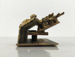 Japanese Buddhist Altar Carved Wood Vtg Butsudan Spare Part Ho-oh Bird Gold BP36-OT - Buddhist-chidorivintage.com
