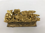 Japanese Buddhist Altar Carved Wooden Vtg Butsudan Spare Part Peacock Gold BP37-OT - Buddhist-chidorivintage.com