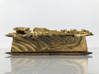 Japanese Buddhist Altar Carved Wooden Vtg Butsudan Spare Part Peacock Gold BP37-OT - Buddhist-chidorivintage.com