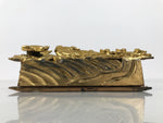 Japanese Buddhist Altar Carved Wooden Vtg Butsudan Spare Part Peacock Gold BP37-OT - Buddhist-chidorivintage.com