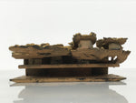 Japanese Buddhist Altar Carved Wooden Vtg Butsudan Spare Part Peacock Gold BP37-OT - Buddhist-chidorivintage.com