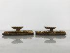 Japanese Buddhist Altar Wooden Butsudan Spare Parts Vtg 2pc Chrysanthemum BP40-OT - Buddhist-chidorivintage.com