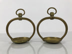 Japanese Buddhist Altar Fitting Brass Hanging Lantern Rinto 2pc Spare Part BP39-OT - Buddhist-chidorivintage.com