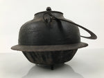 Antique Japanese Cast Iron Kettle Chagama Water Pot Tea Ceremony Floral C36-KT - Kettle-chidorivintage.com