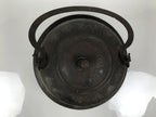 Antique Japanese Cast Iron Kettle Chagama Water Pot Tea Ceremony Floral C36-KT - Kettle-chidorivintage.com
