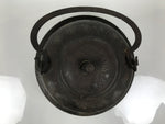 Antique Japanese Cast Iron Kettle Chagama Water Pot Tea Ceremony Floral C36-KT - Kettle-chidorivintage.com