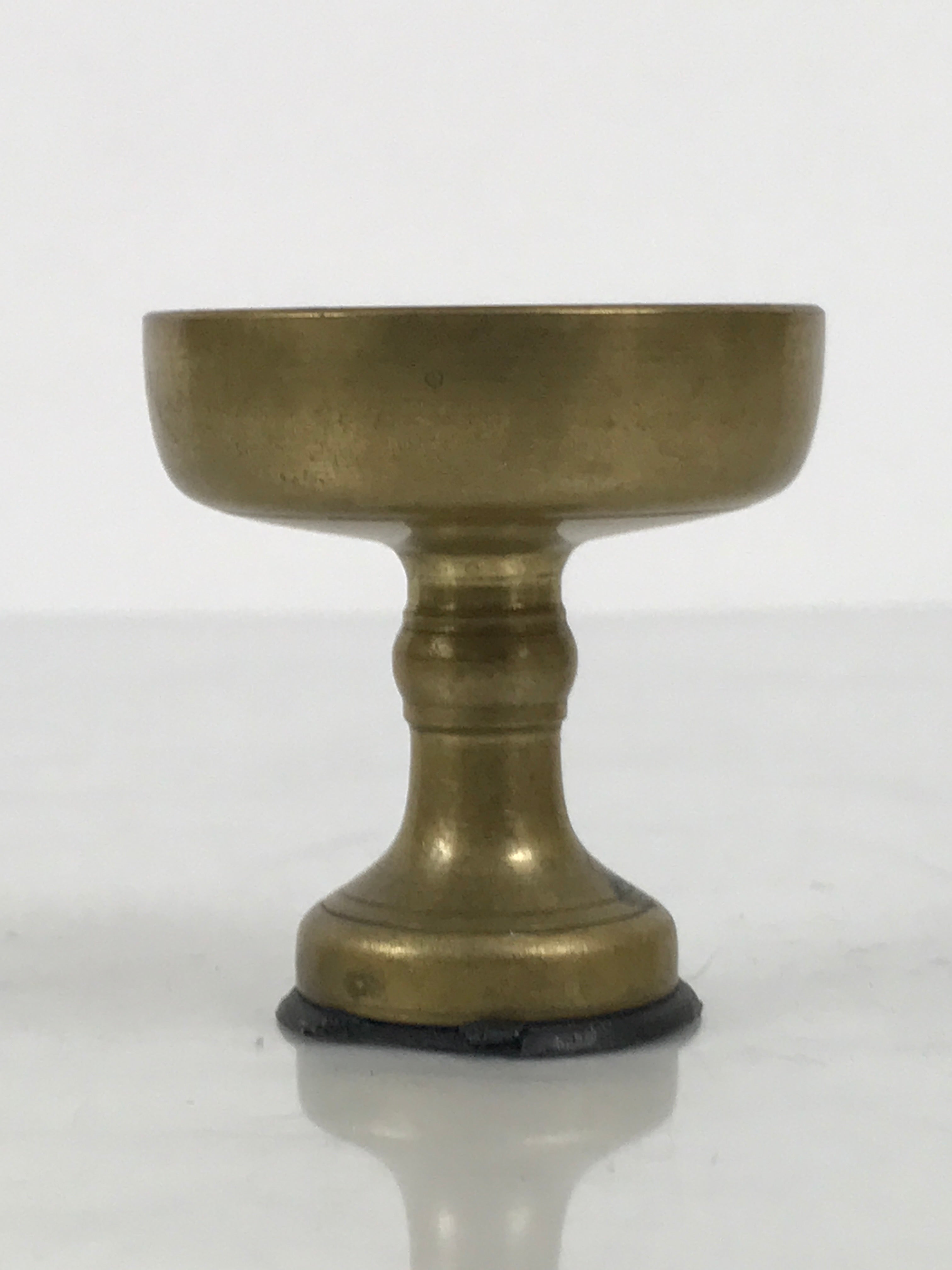 Japanese Buddhist Altar Fitting Brass Rice Offering Cup Vtg Butsugu Gold BA943-OT - Buddhist-chidorivintage.com